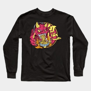 Ramen Oni Demon Long Sleeve T-Shirt